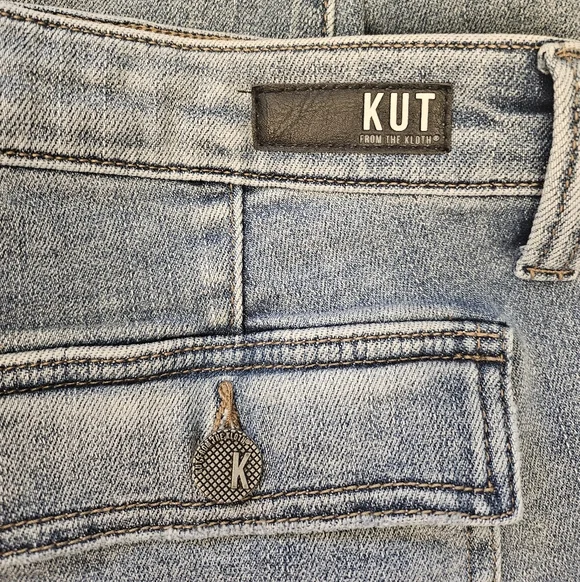 Kut From The Kloth Reese High Rise Ankle Straight Jeans Zipper 10 - Picture 4 of 5